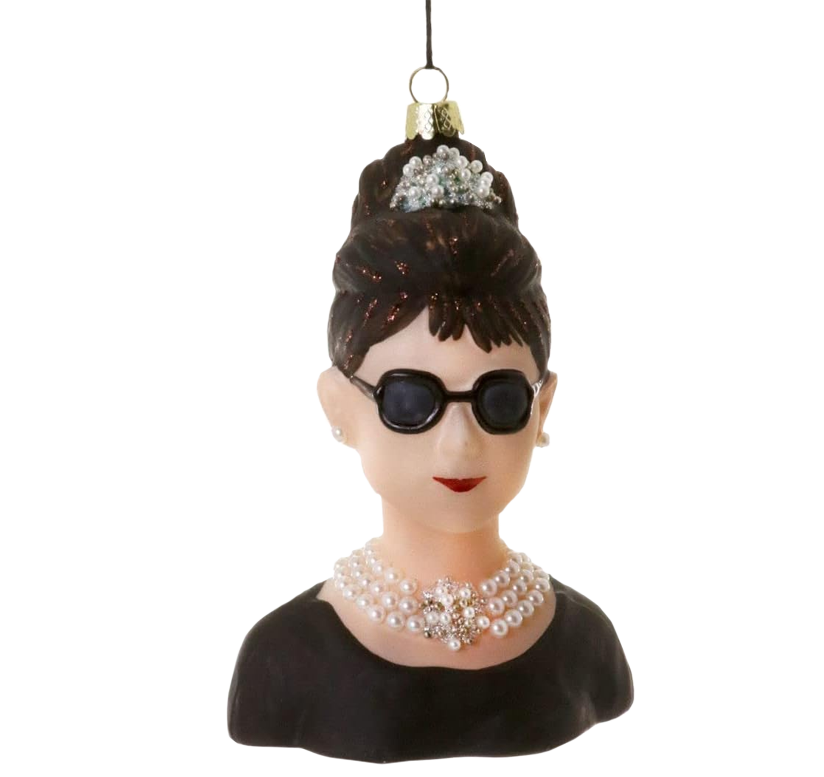 Cody Foster - Audrey Hepburn Ornament - holly golightly gift guide