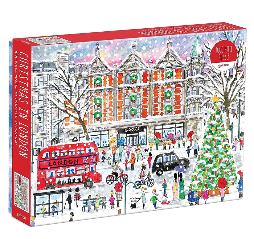 Galison Michael Storrings Christmas in London – 1000 Piece Puzzle gift guide