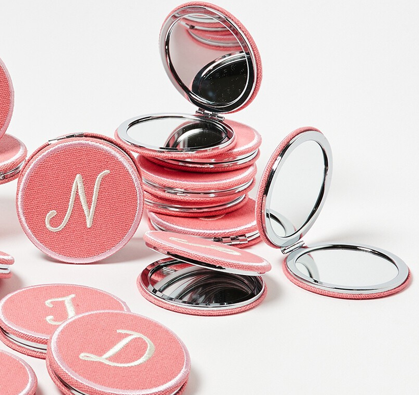 Astrid Alphabet Pink Compact Mirror gift guide