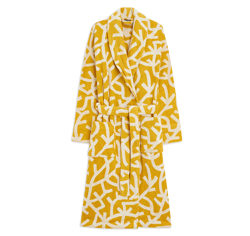 Mini Moderns Forest Bath Robe, Mustard gift guide